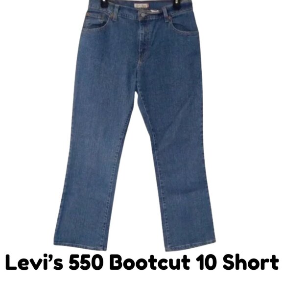 Levi's 550 Relaxed Boot Cut 10 Short - Picture 1 of 9